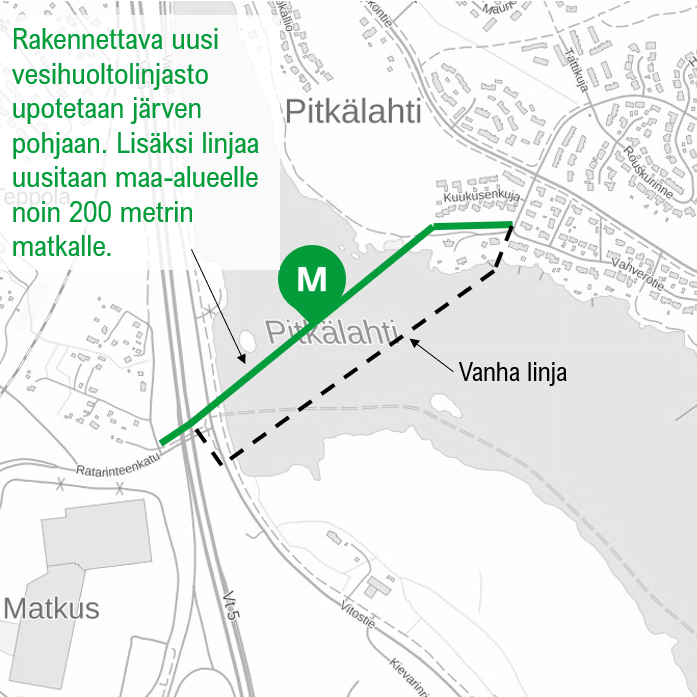 Mestar rakentaa vesihuoltolinjan vesistönalituksen Pitkälahdessa - Mestar